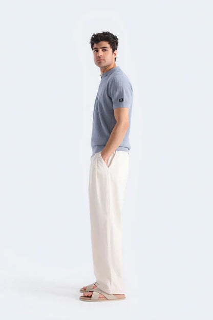 Ribbed Polo Shirt