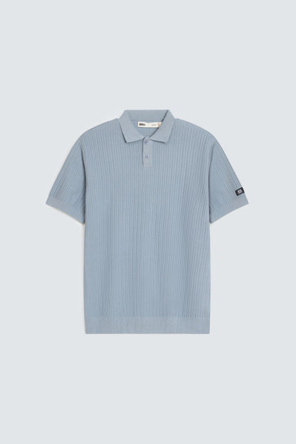 Ribbed Polo Shirt