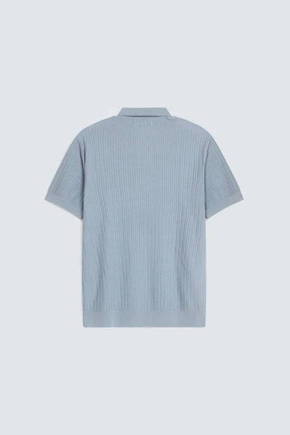 Ribbed Polo Shirt