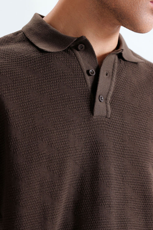 Textured Polo Shirt